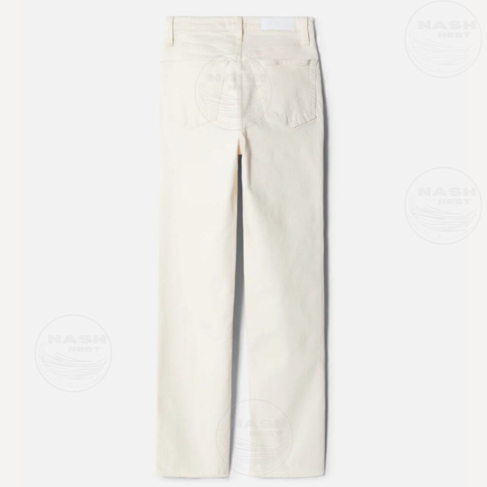 RE/DONE High Rise Stove Pipe Jeans | White Denim, 100% Cotton, 29, MSRP $265 - Picture 3 of 8